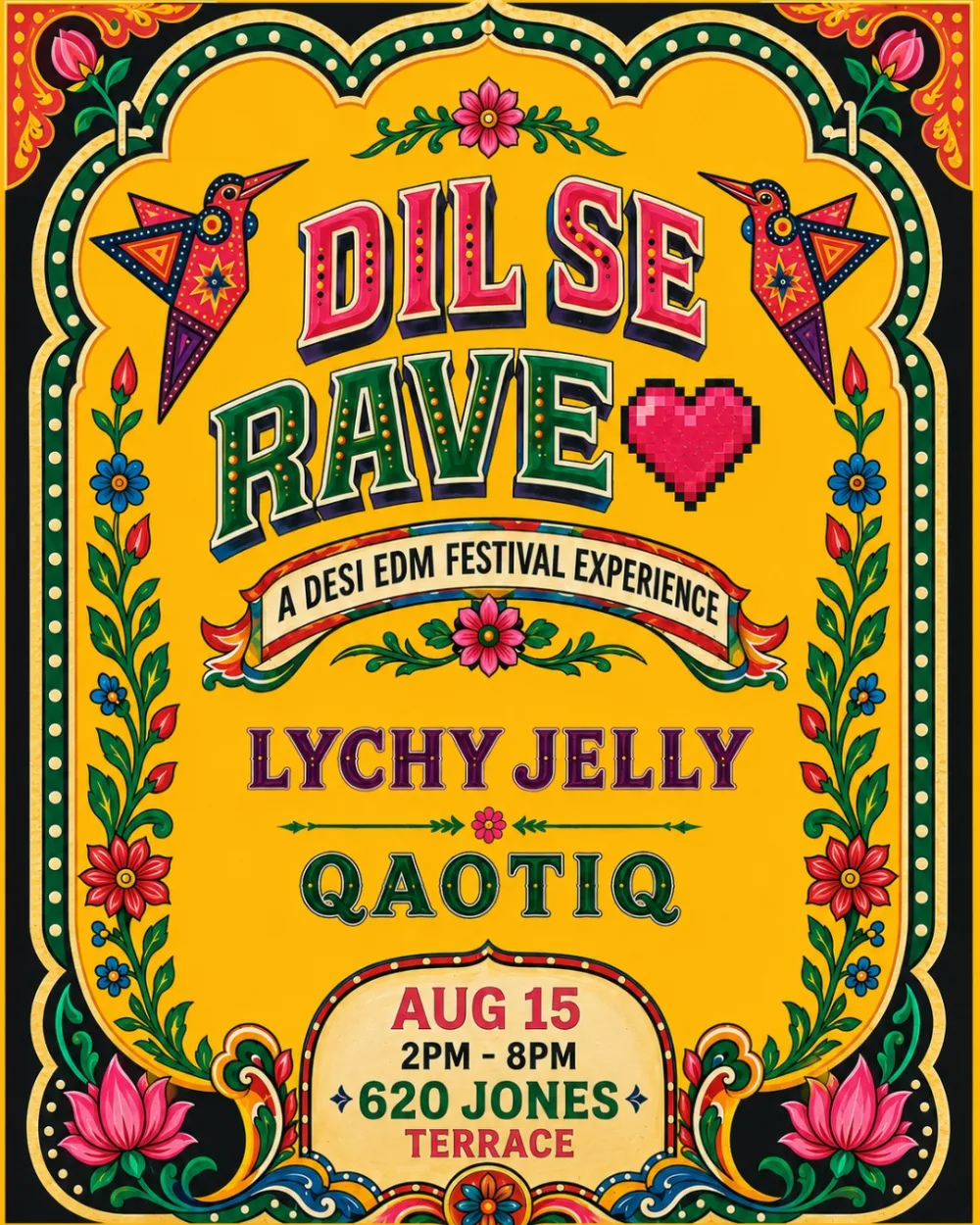 Dil se Rave - A Desi EDM Festival experience — event flyer