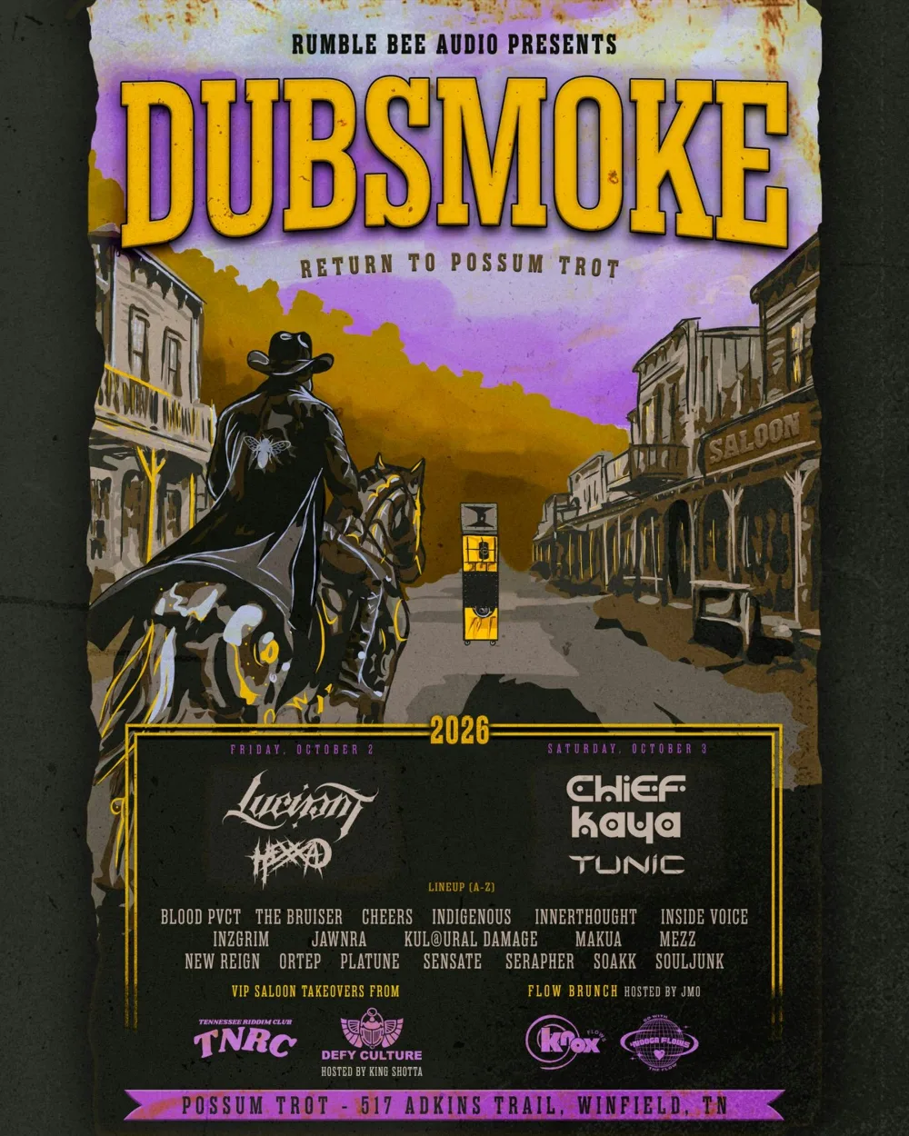 Dubsmoke — event flyer