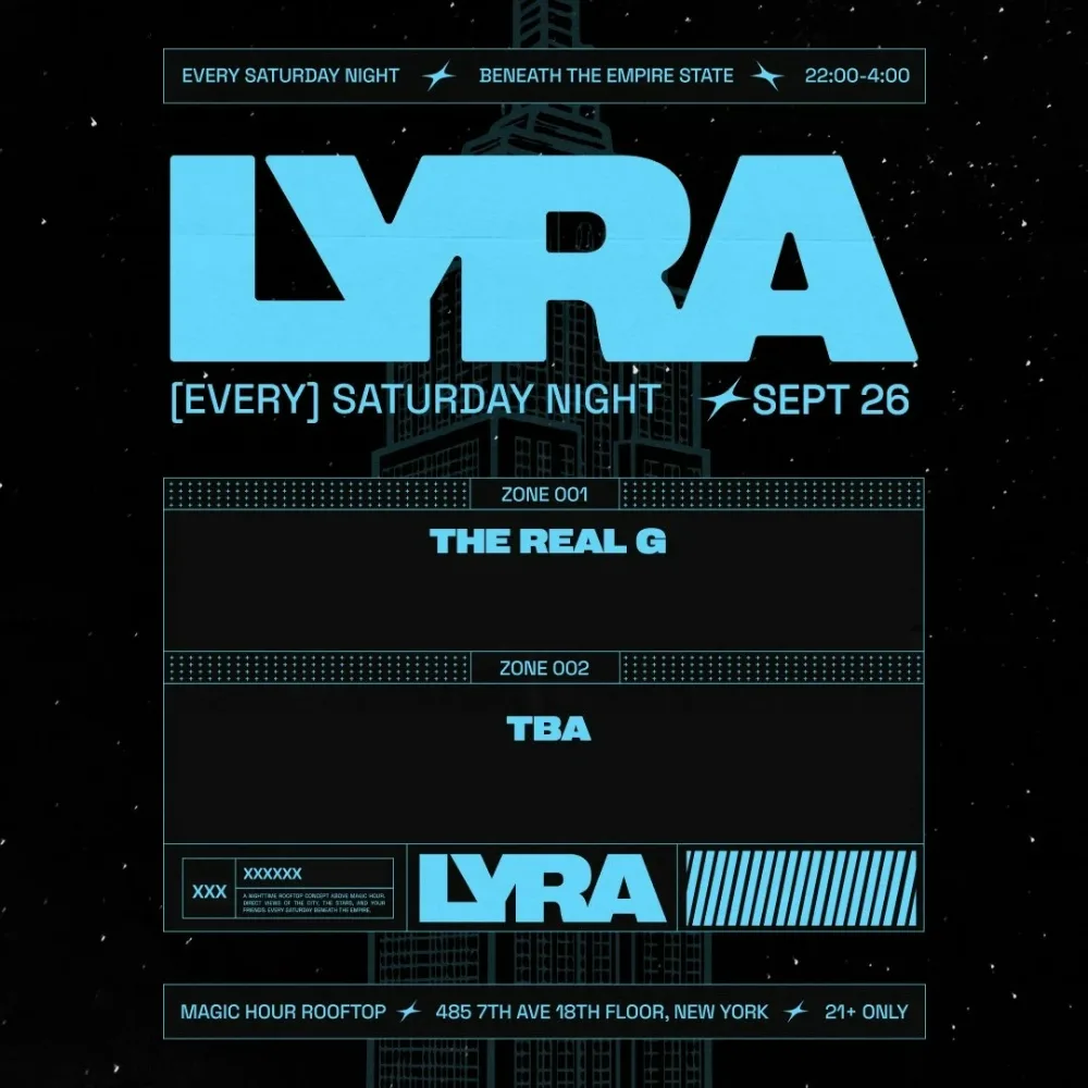 Lyra Rooftop Party — event flyer