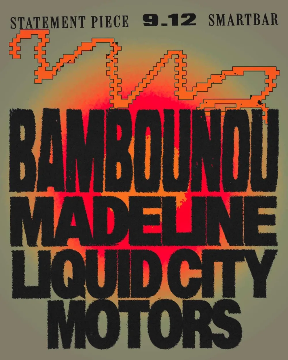 Bambounou, Liquid City Motors — event flyer