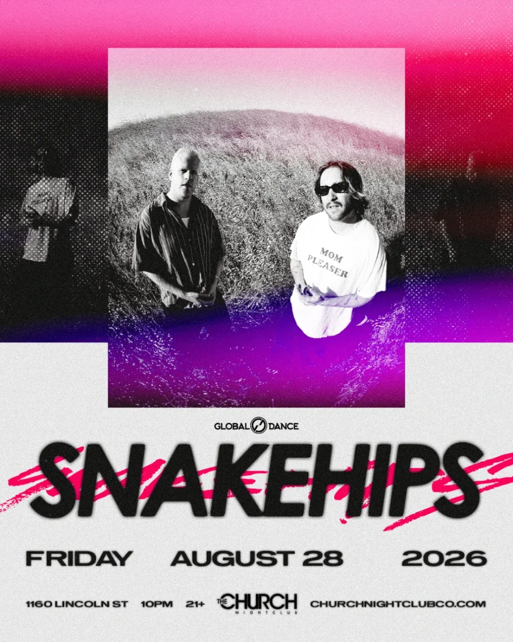 Snakehips — event flyer