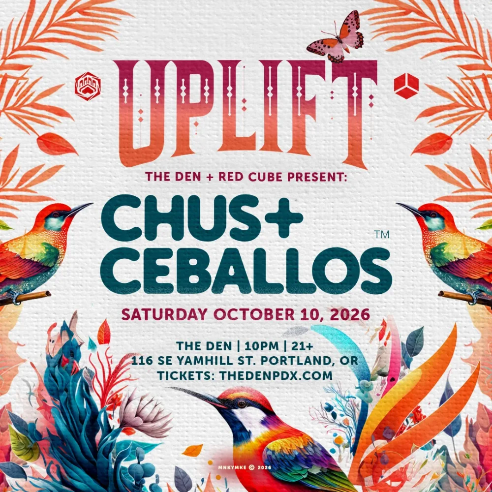 Chus & Ceballos — event flyer