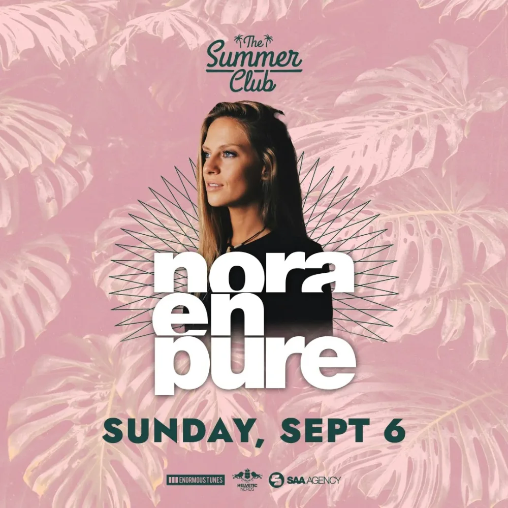 Nora En Pure — event flyer