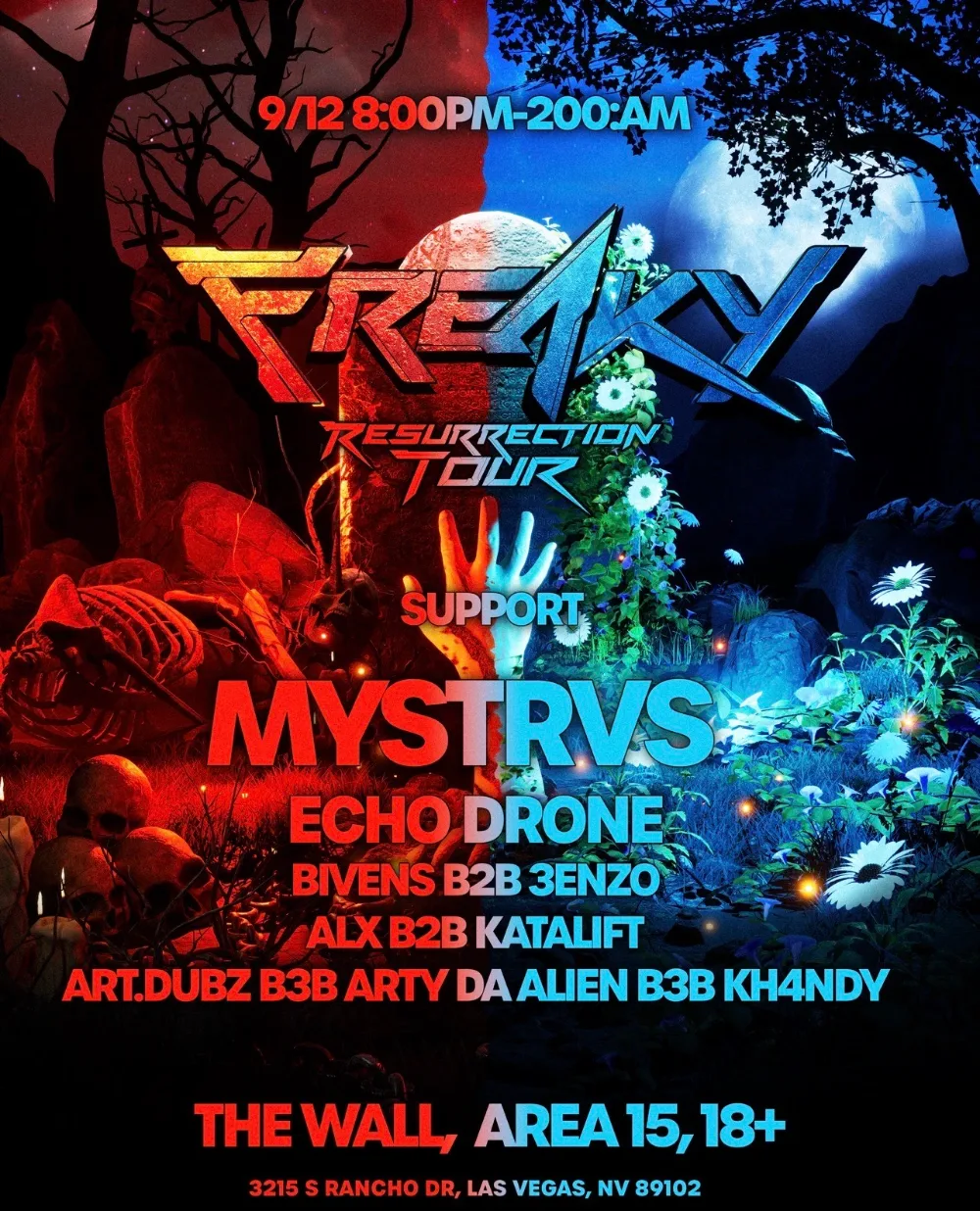 RESURRECTION TOUR — event flyer