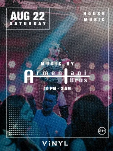 Armentani Brothers — event flyer
