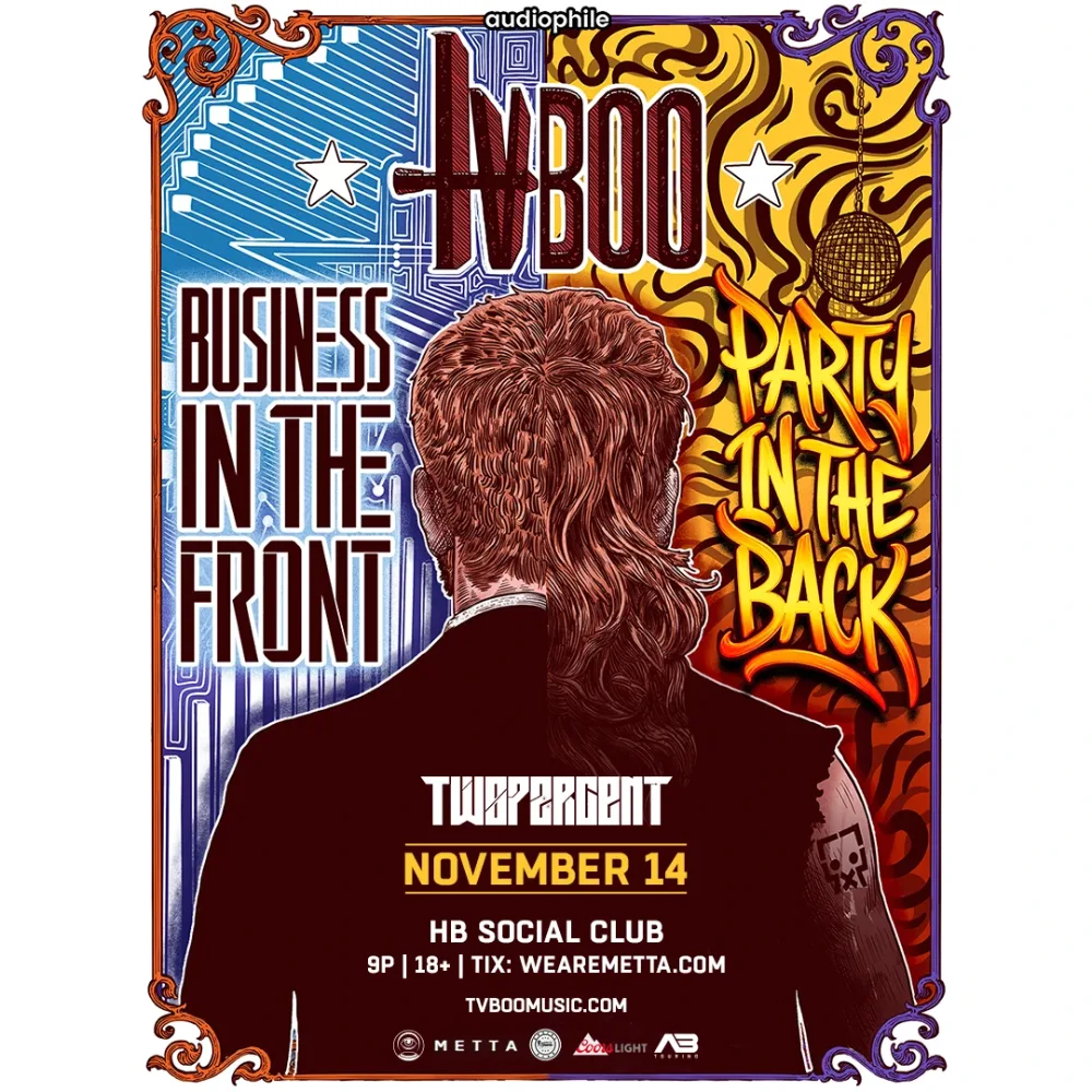 TVBOO, TWOPERCENT — event flyer