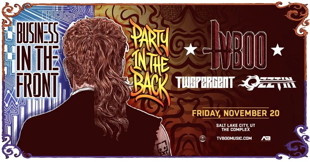TVBOO, TWOPERCENT, Ozztin — event flyer