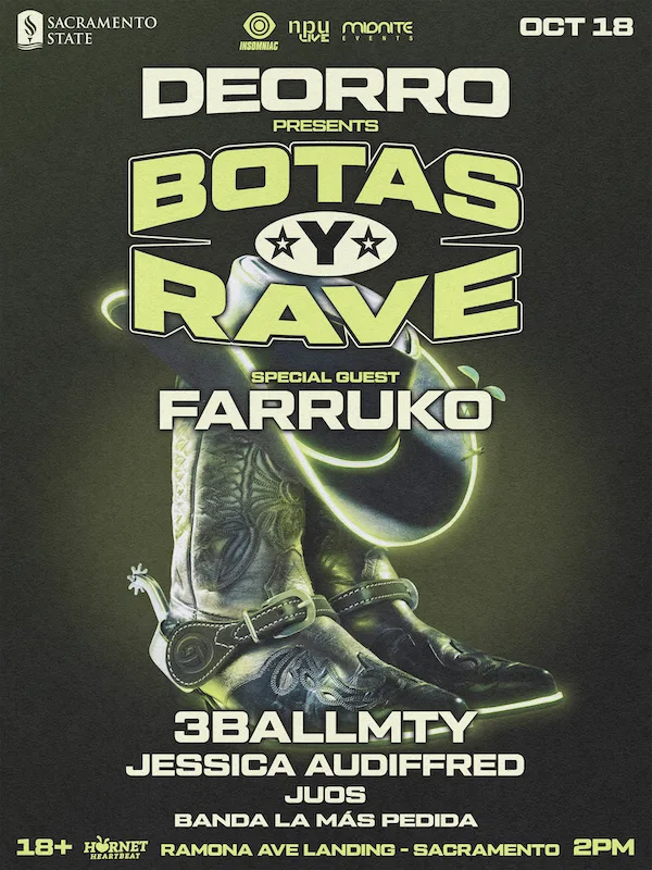 Botas y Rave — event flyer