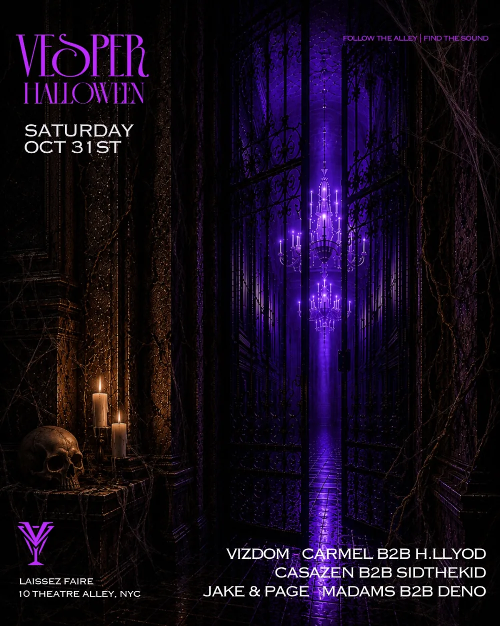 Vesper Halloween — event flyer
