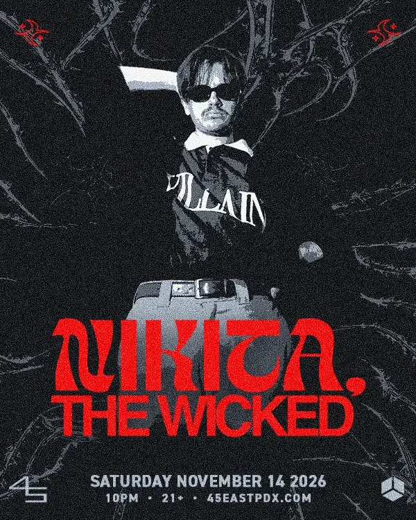 Event flyer for Nikita the Wicked