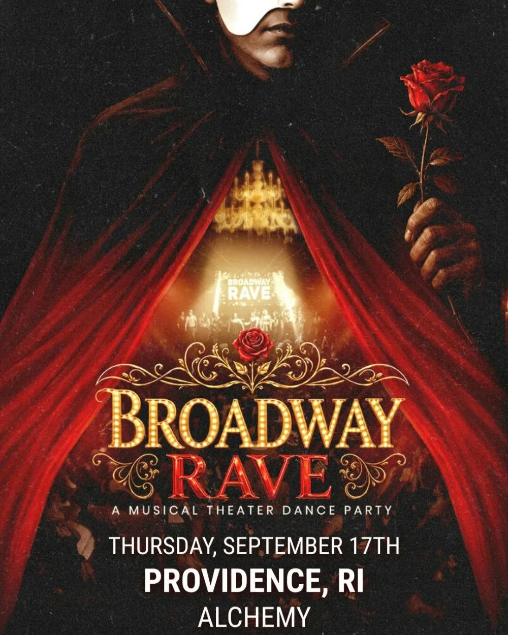 Broadway Rave — event flyer