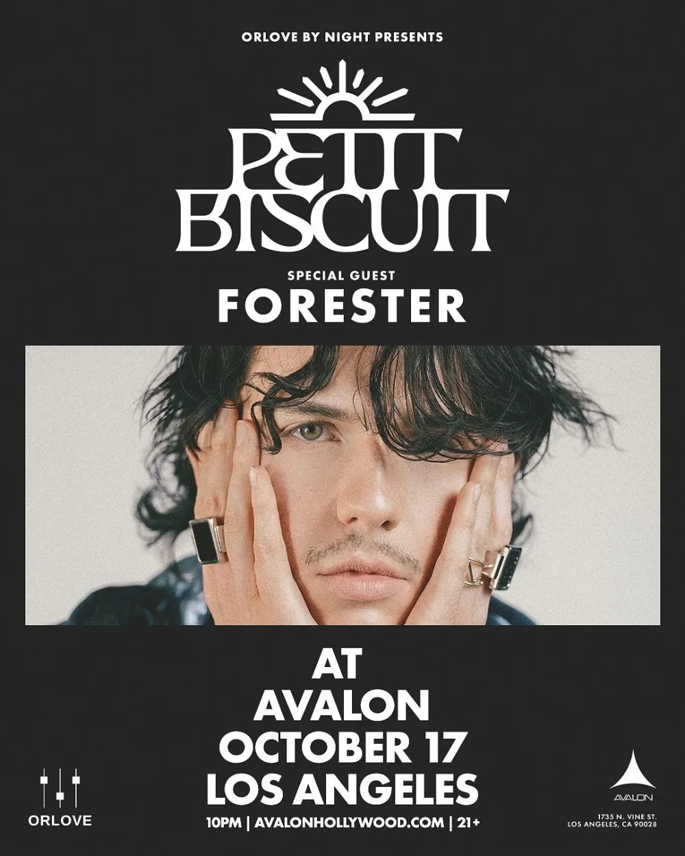 Petit Biscuit — event flyer