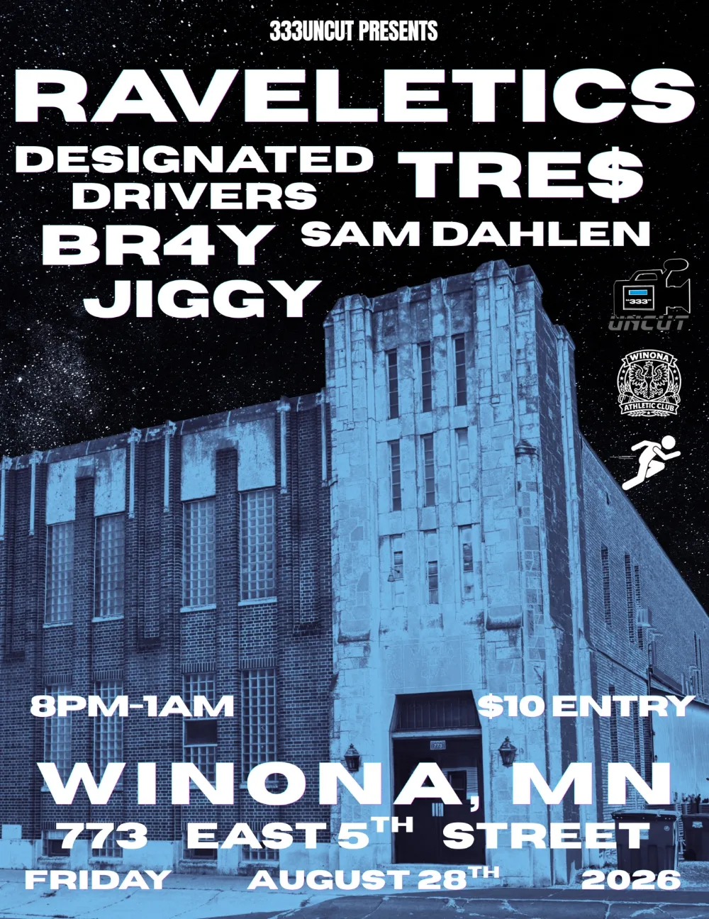 333Uncut Presents - Raveletics — event flyer