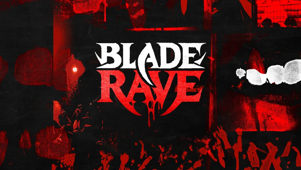 BLADE RAVE — event flyer