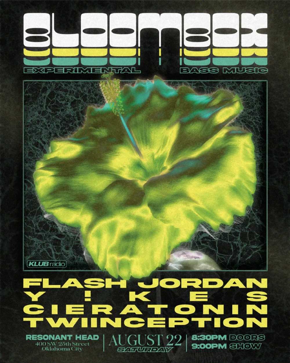 BLOOMBOX — event flyer