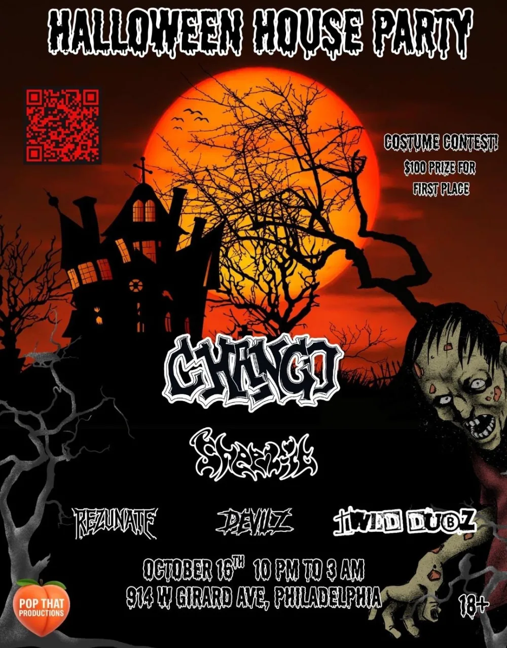 Halloween House Party — event flyer