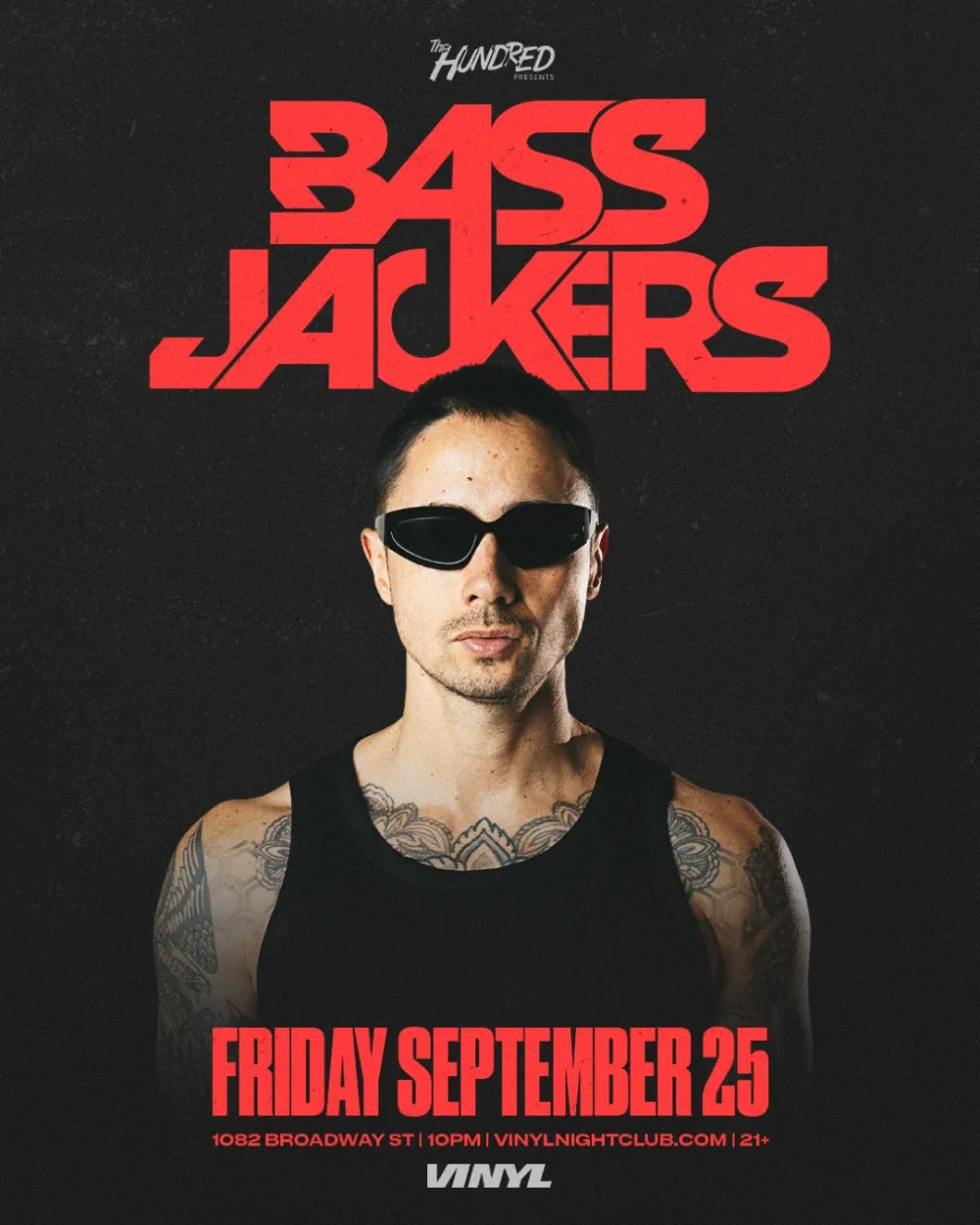 Bassjackers — event flyer