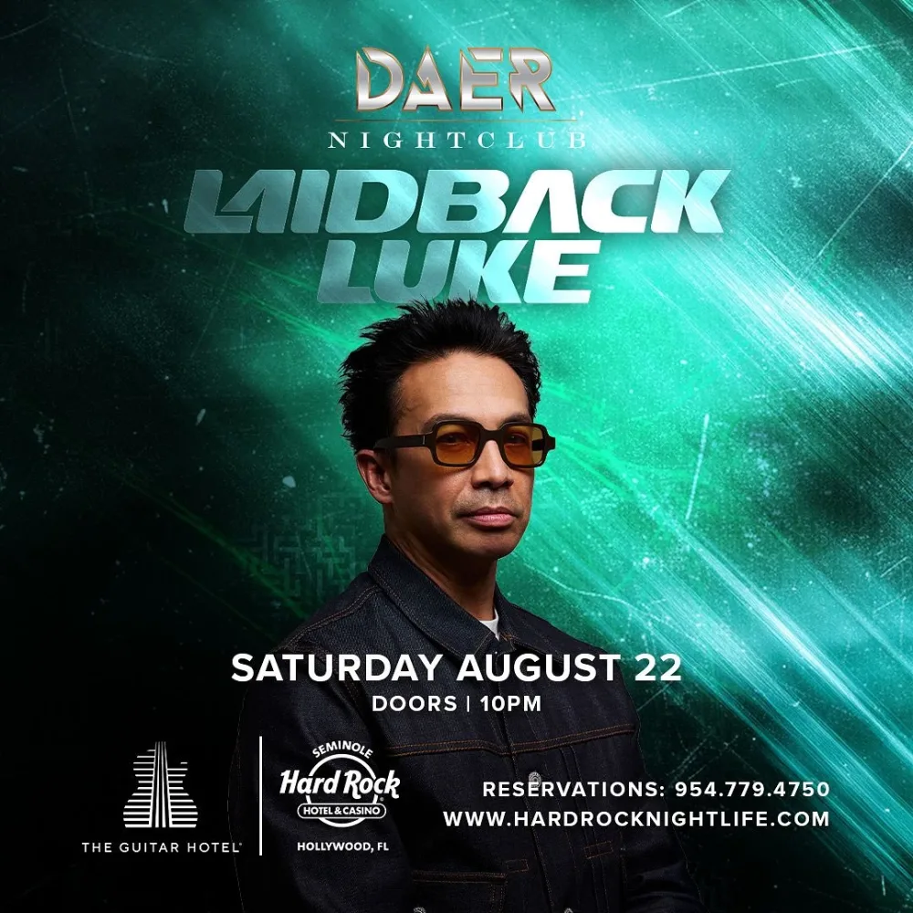 Laidback Luke — event flyer
