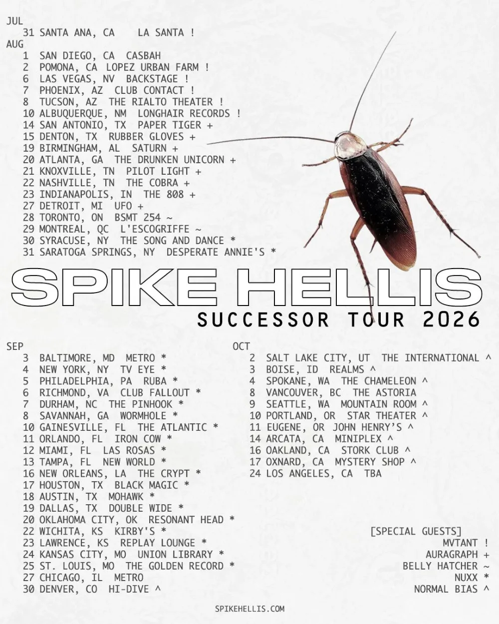 Spike Hellis, Normal Bias — event flyer