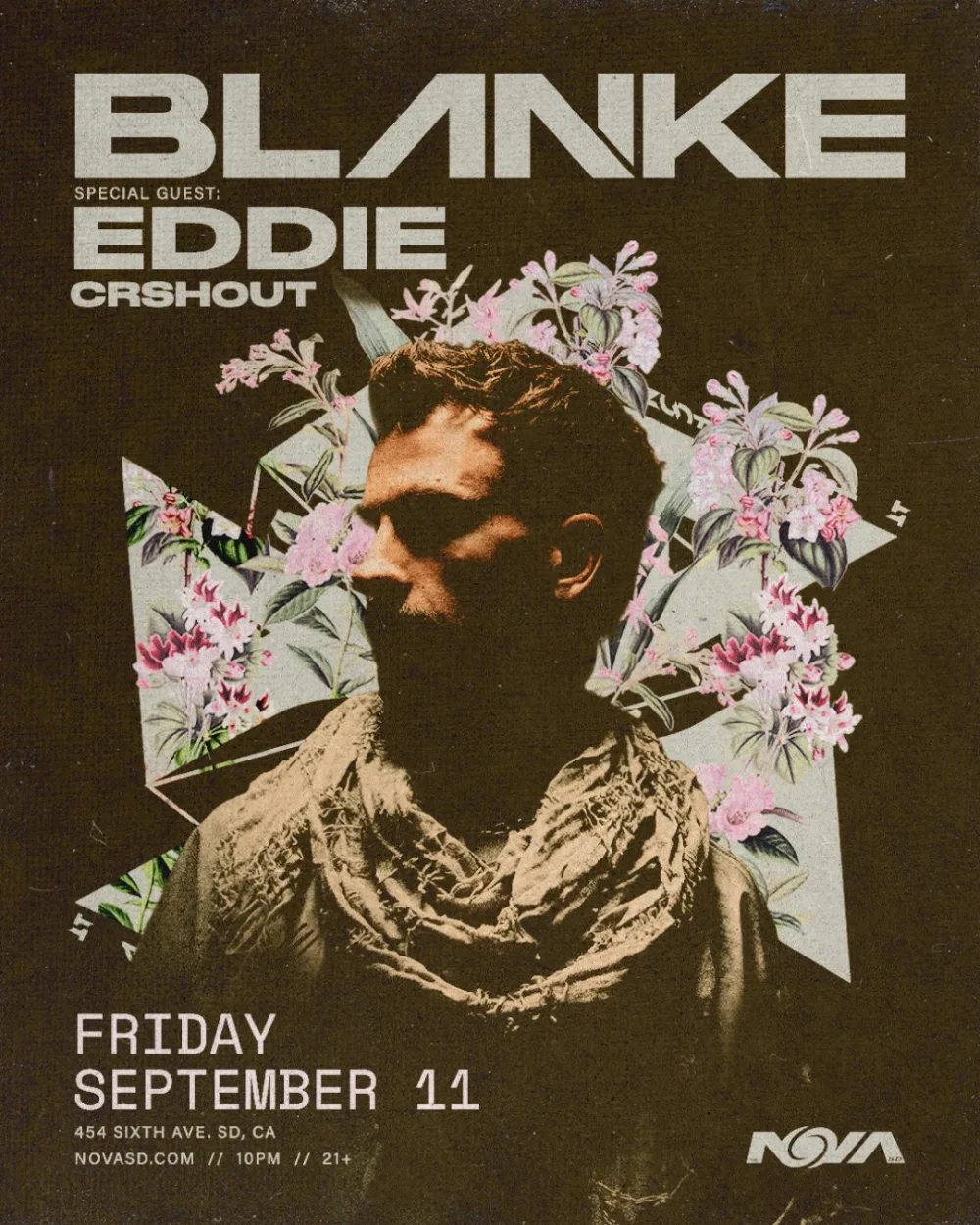 Blanke, EDDIE, CRSHOUT — event flyer