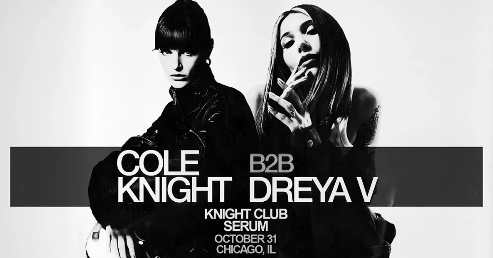 Cole Knight, Dreya V — event flyer