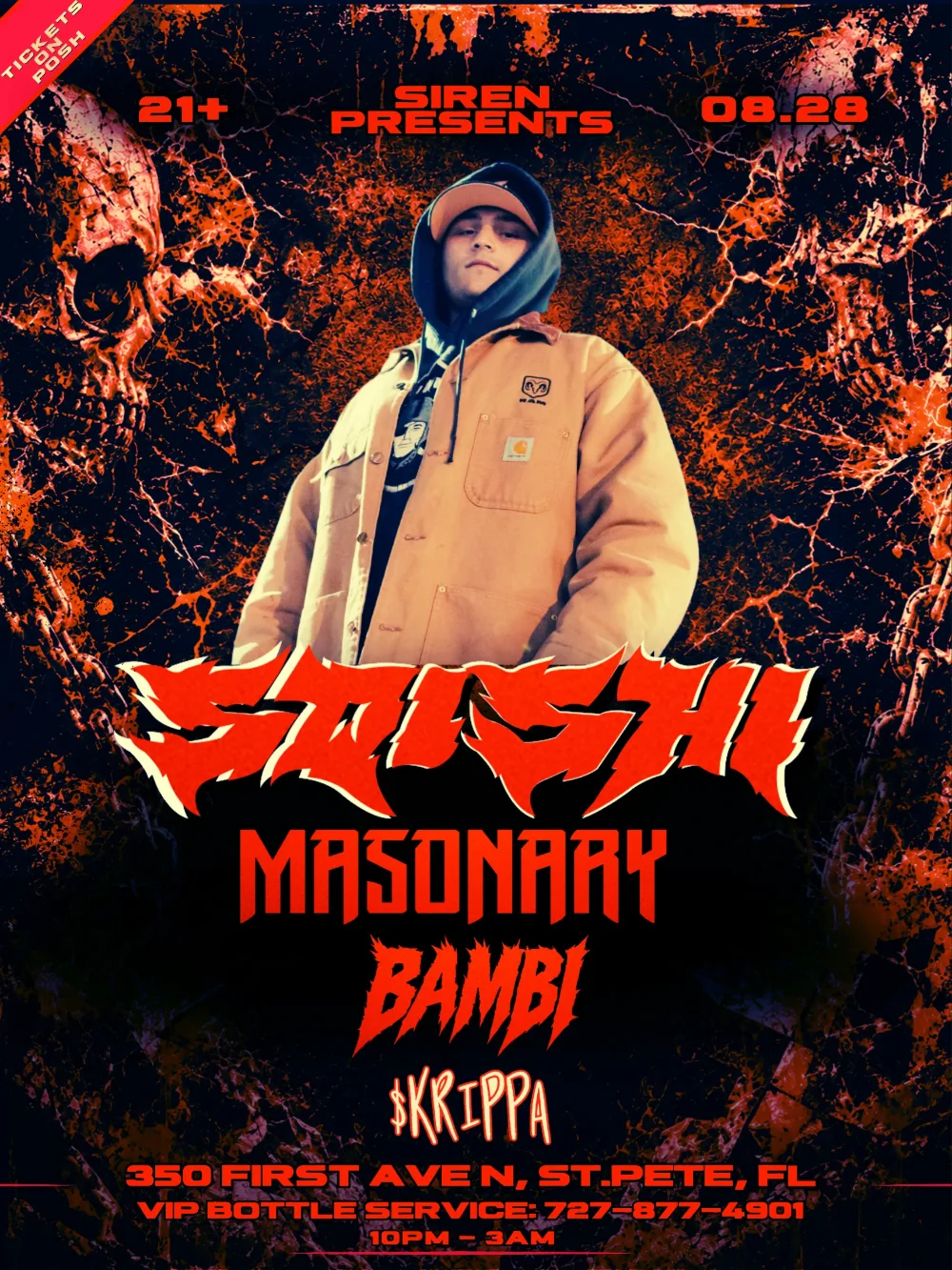 SQISHI — event flyer