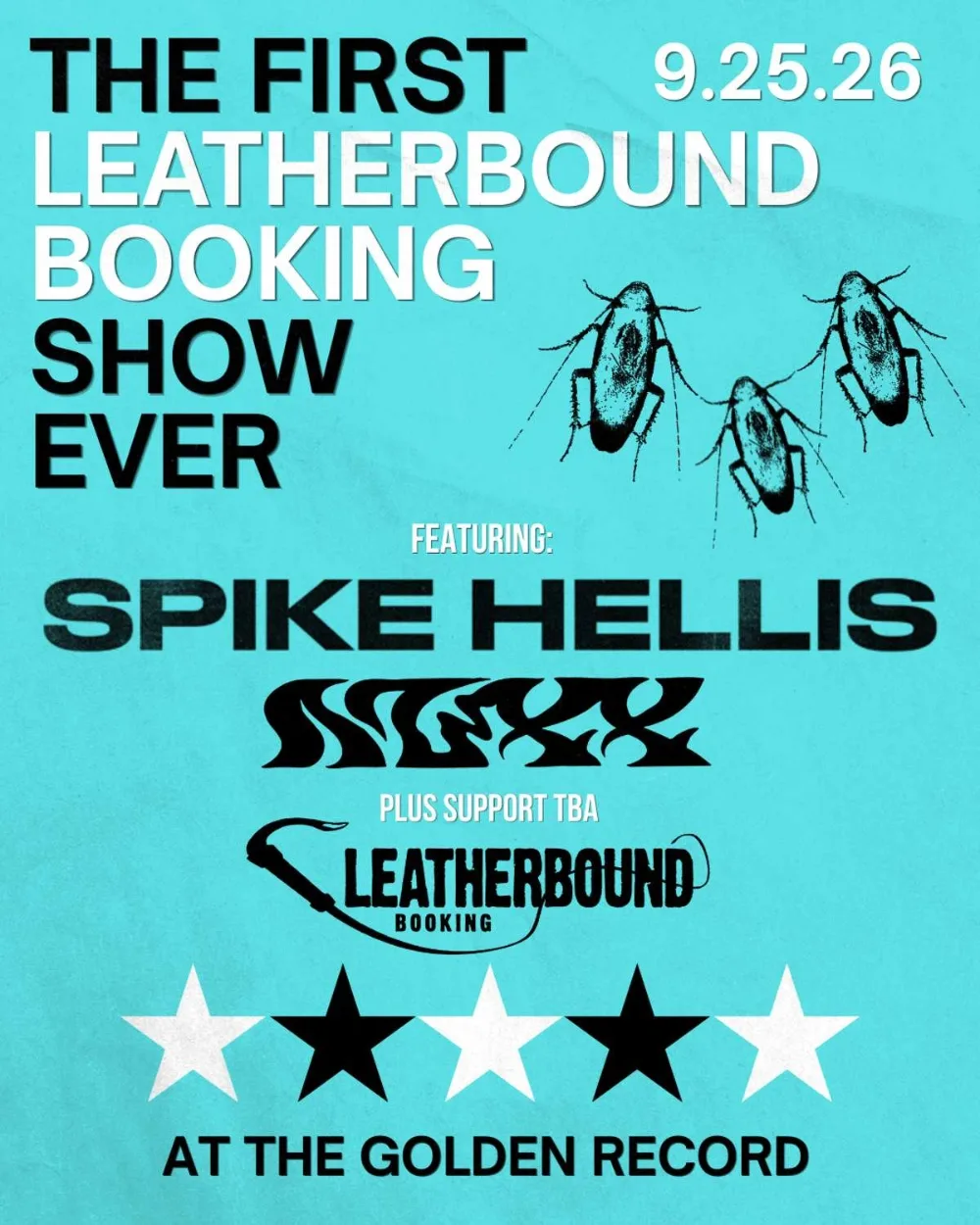 Spike Hellis, Nuxx — event flyer