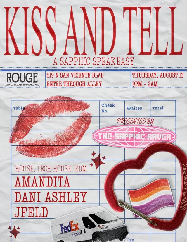 Kiss and Tell - A Sapphic Speakeasy — event flyer