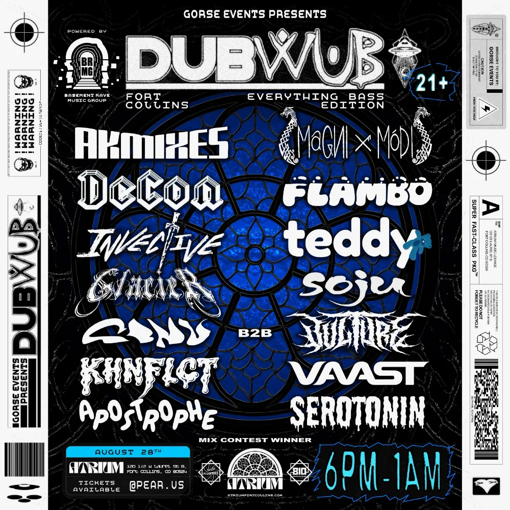 DUB WUB FORT COLLINS — event flyer