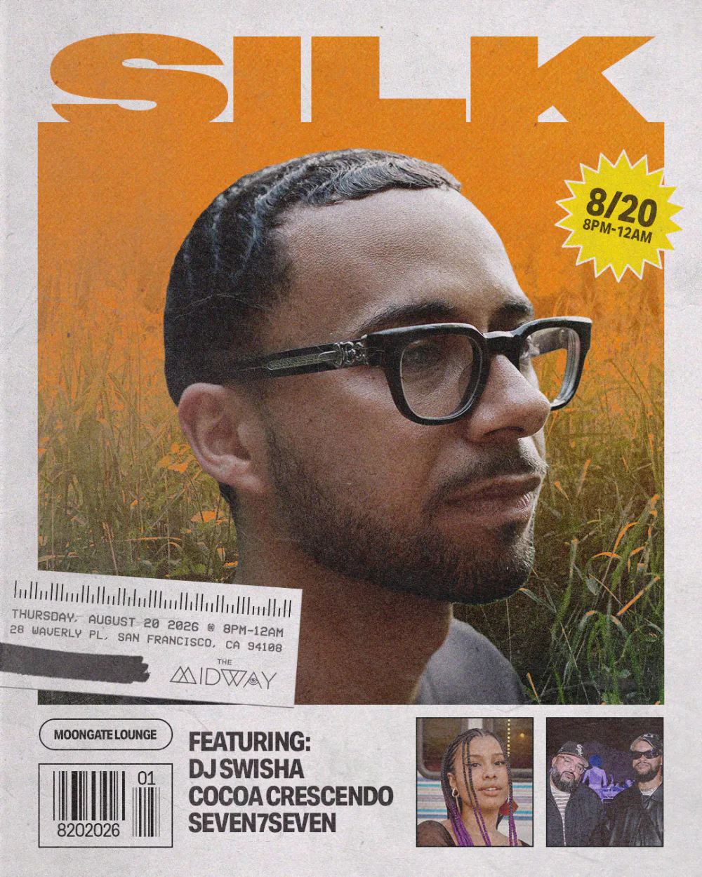 DJ Swisha — event flyer