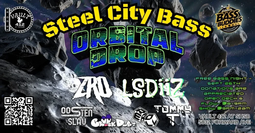 Steel City Bass - Orbital Drop — event flyer