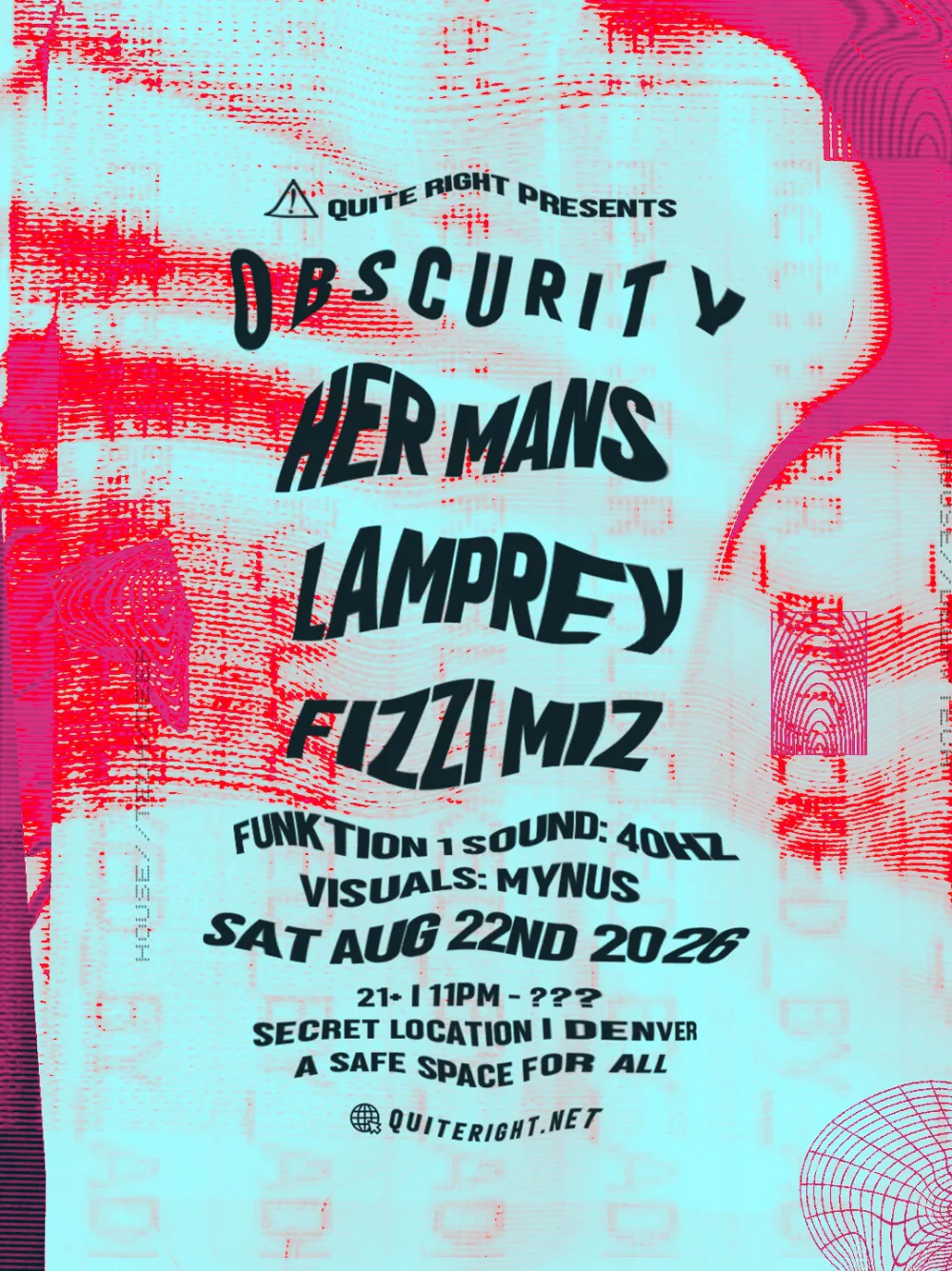 Obscurity [Late Night] — event flyer