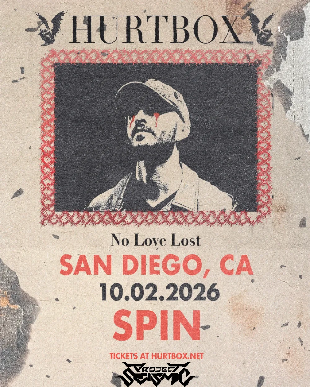 HURTBOX — event flyer