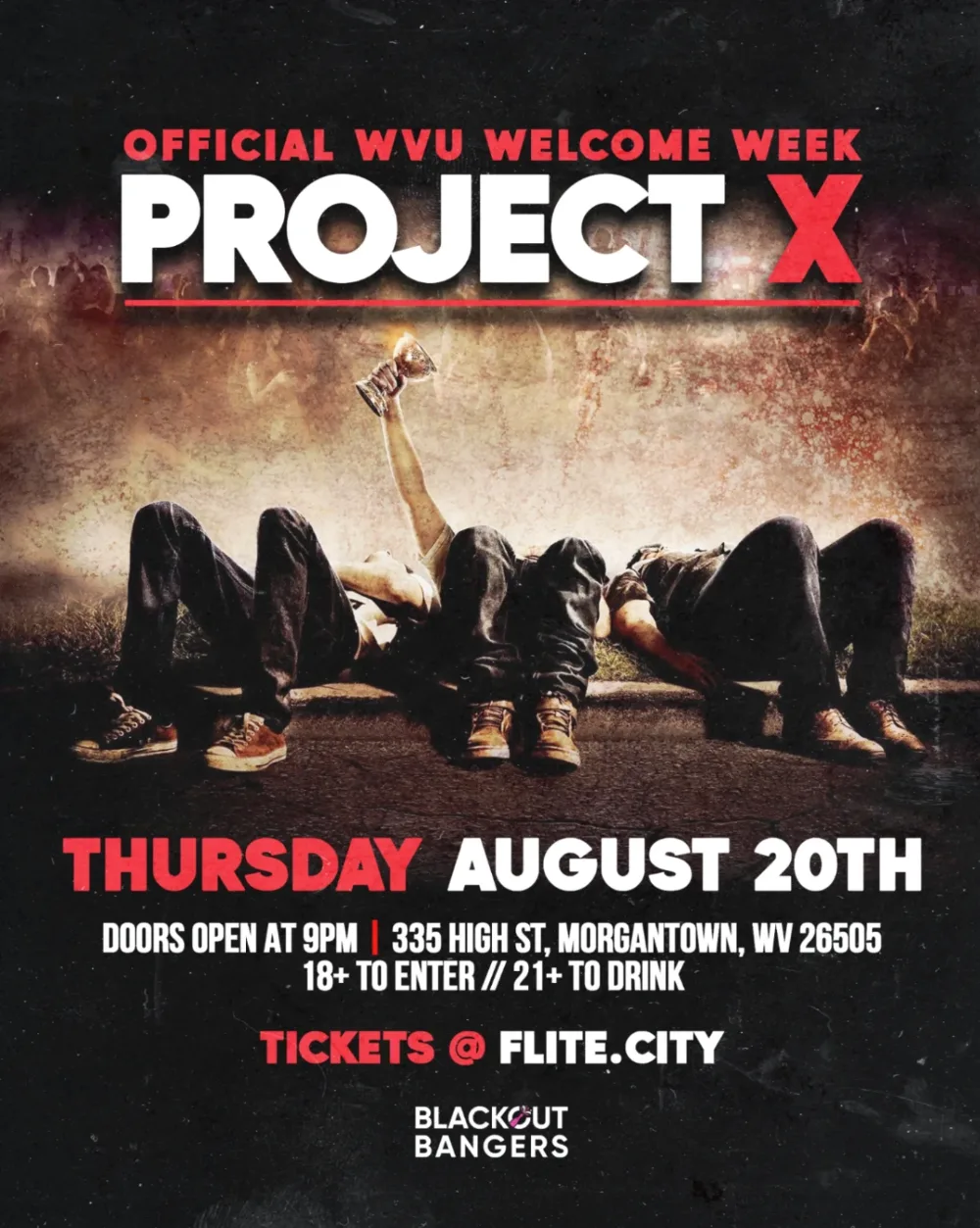 Project X - Welcome Week — event flyer