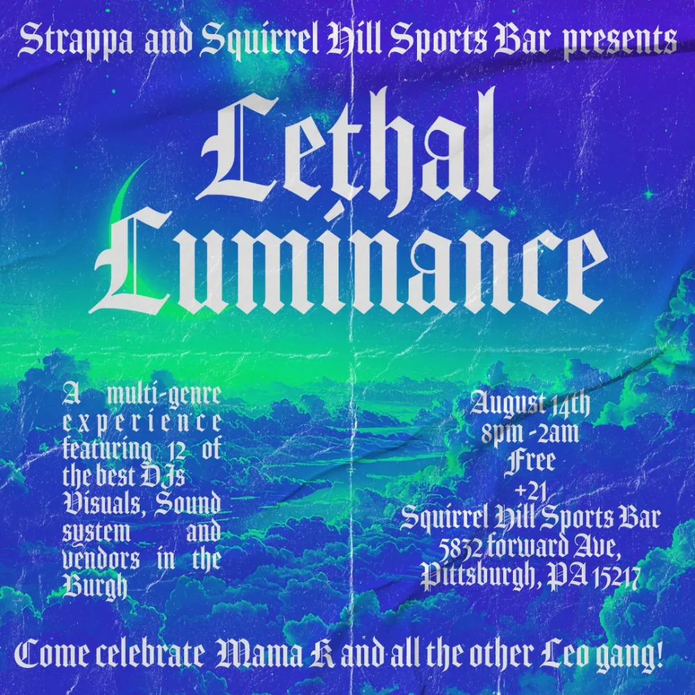 Lethal Luminance — event flyer