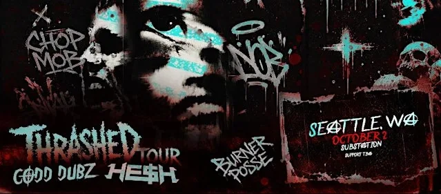 Codd Dubz, HE$H — event flyer