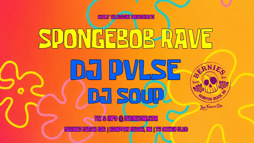 SpongeBob Rave — event flyer