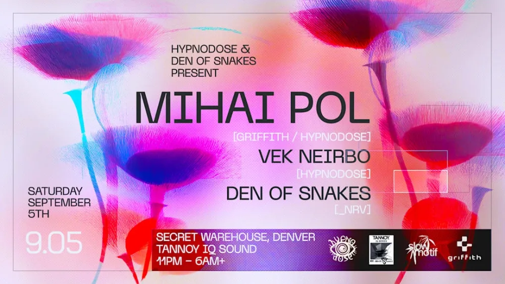 Mihai Pol, Den of Snakes — event flyer