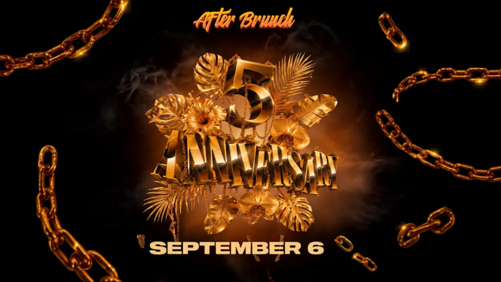 After Brunch 5 Anniversary — event flyer