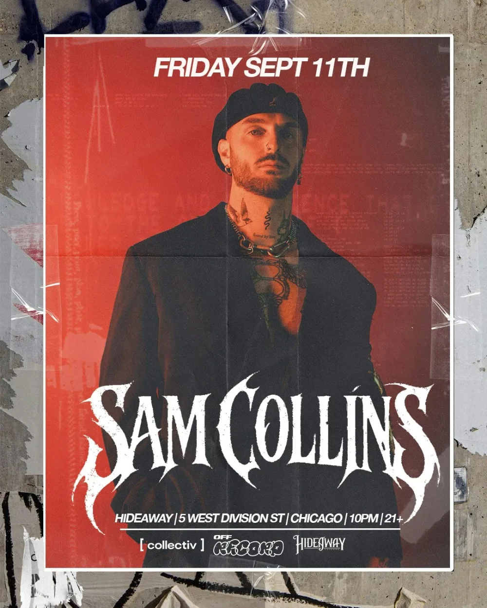 Sam Collins — event flyer
