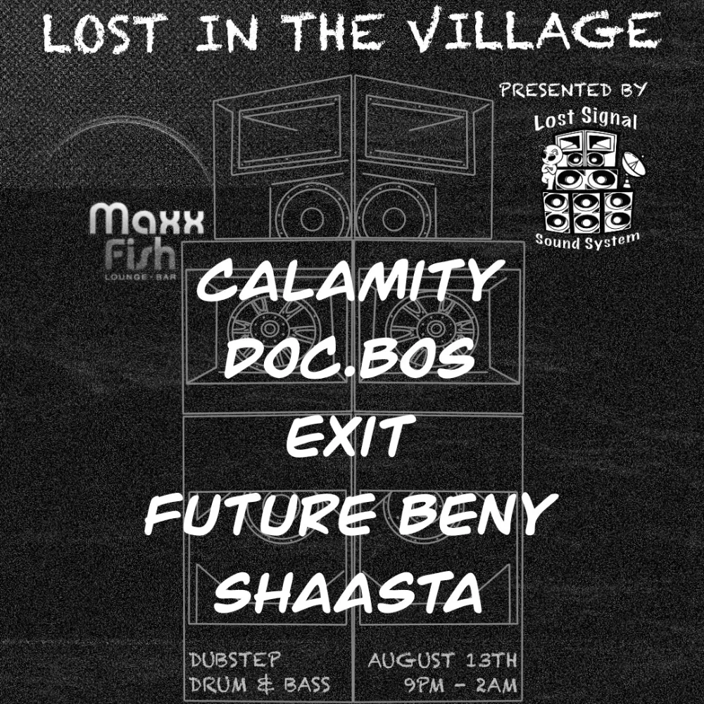 Lost In The Village — event flyer