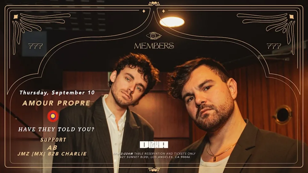 Amour Propre, Andres Brambila, JMZ, CHARLIEE — event flyer