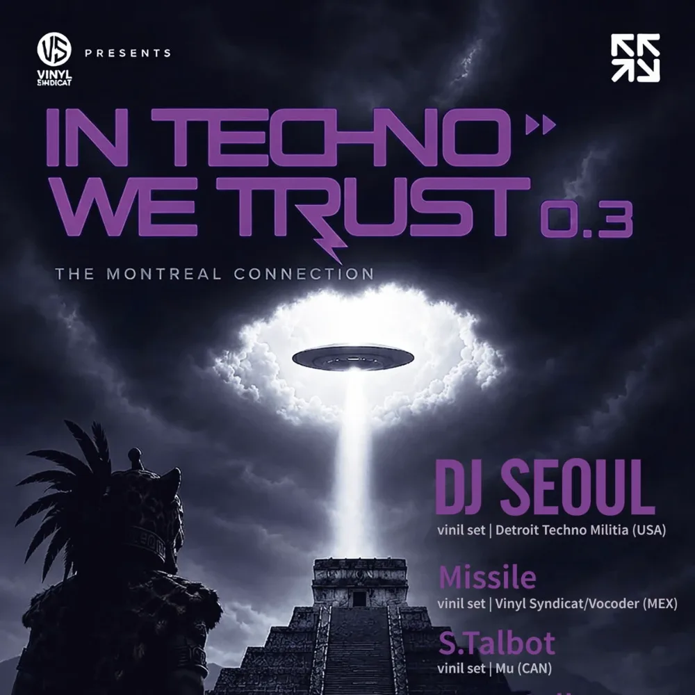 In Techno We Trust 0.3 — event flyer