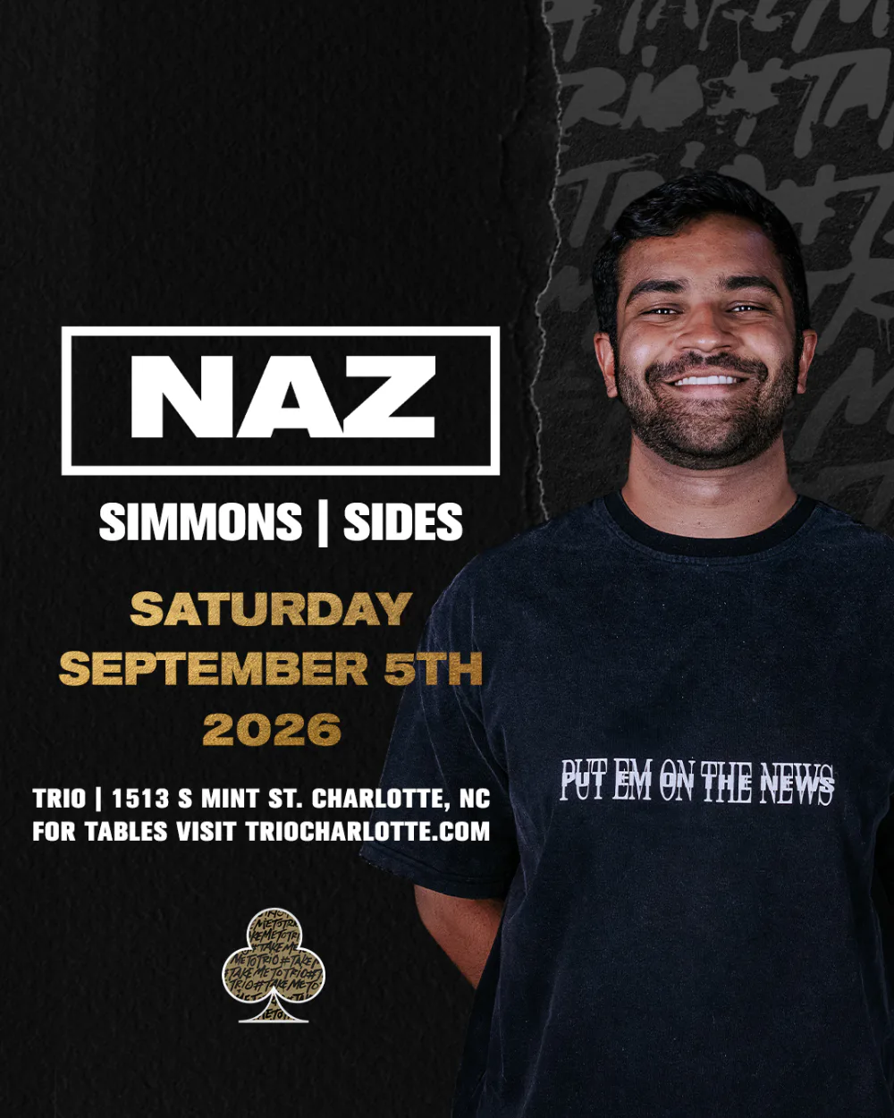 Naz, Seadreamz — event flyer