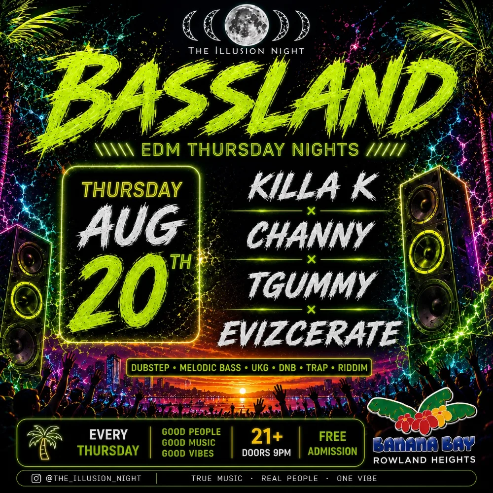 BASSLAND — event flyer