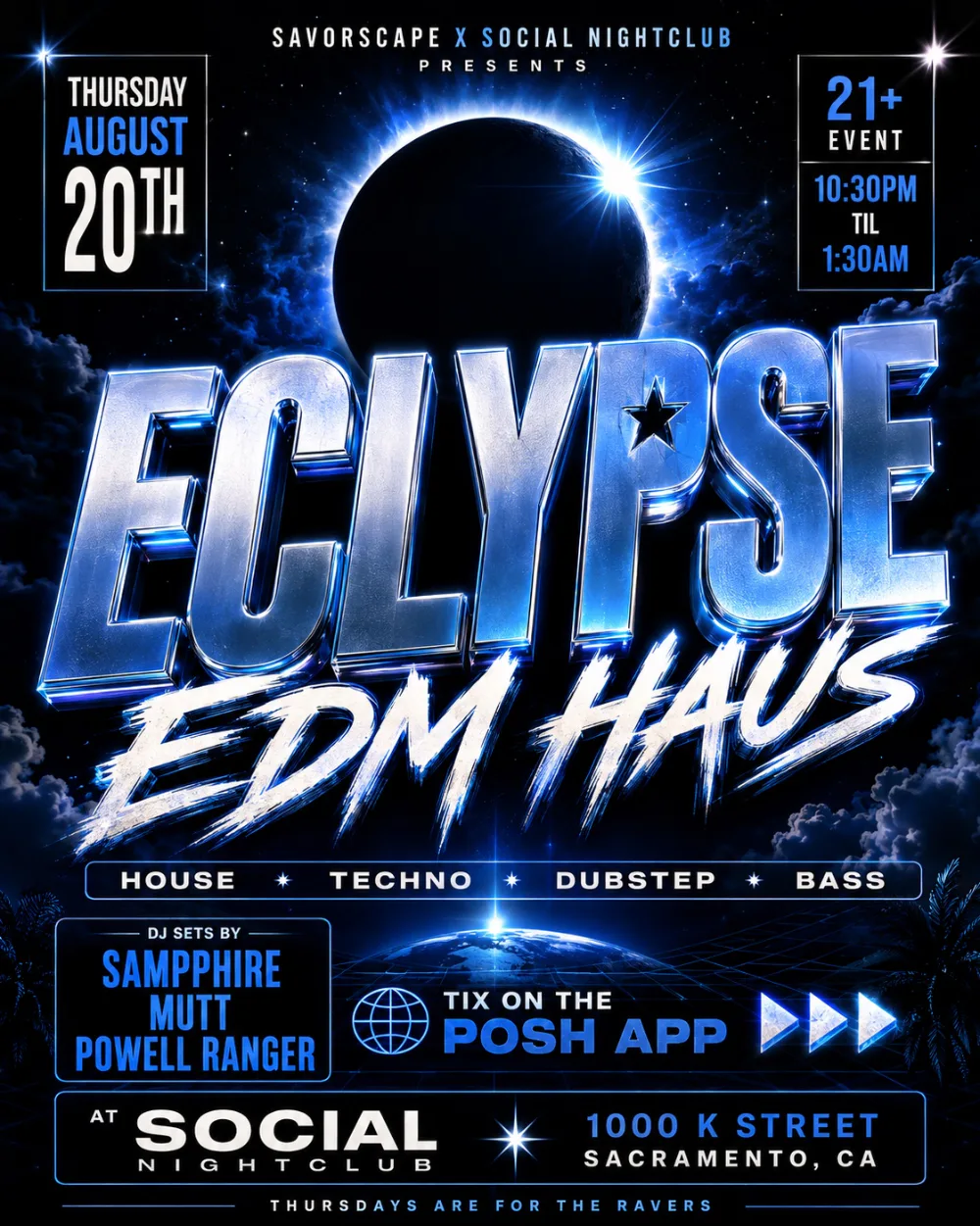 Eclypse EDM Haus — event flyer
