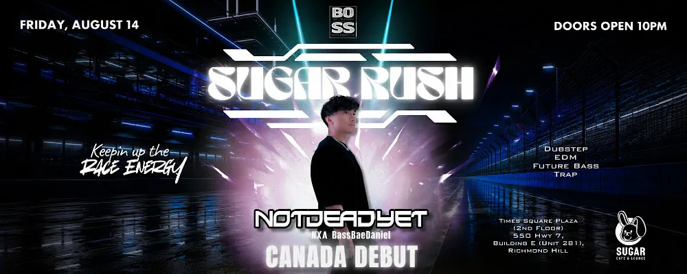 Sugar Rush — event flyer