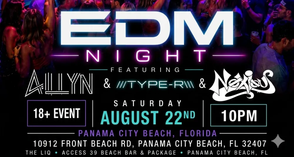 EDM Night — event flyer