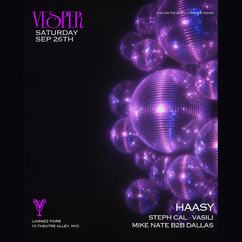 Vesper — event flyer