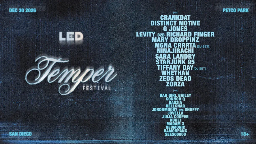 Temper Festival — event flyer